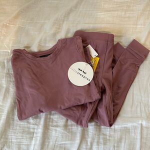 Little Sleepies Mauve Pajama Set